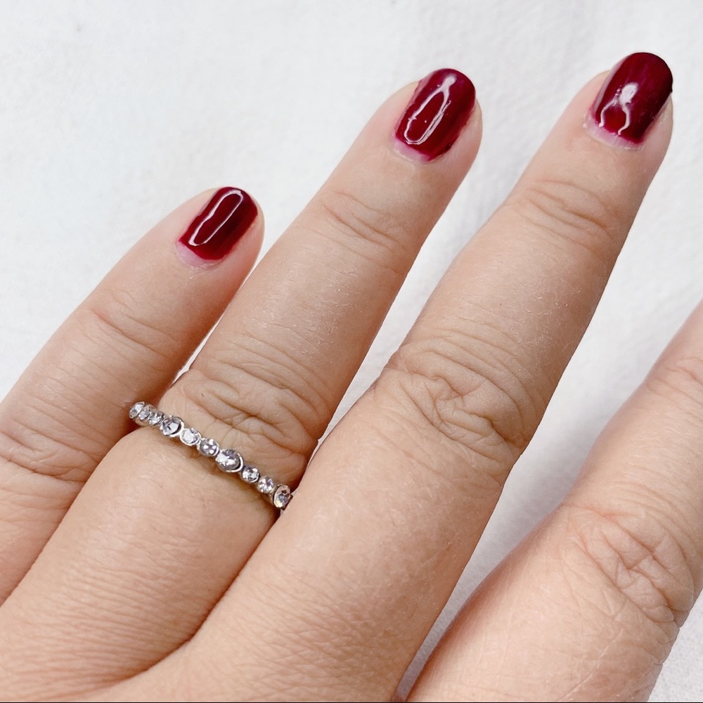 ❣️$25/3❣️ Elegant Rhinestones Sliver Plated Ring - Picture 6 of 9